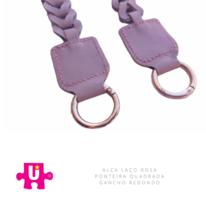 Alça Trançada Rosa