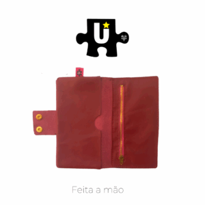Carteira Vermelha couro
