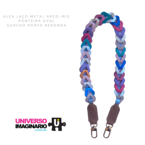 Alça Trançada Metal Arco-Iris