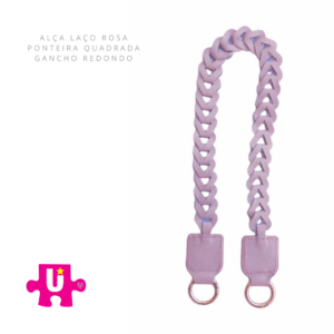Alça Trançada Rosa
